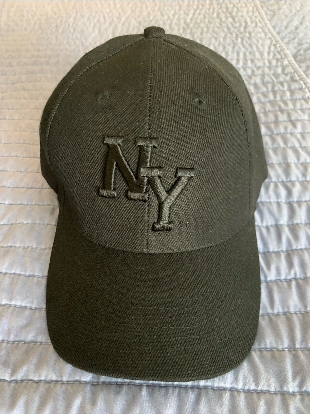 NY Embroidered Baseball Cap - Olive Green